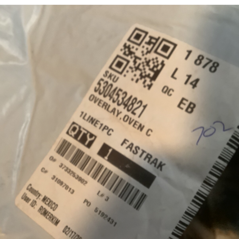 Frigidaire CONTROL-ELEC OVEN,UI305