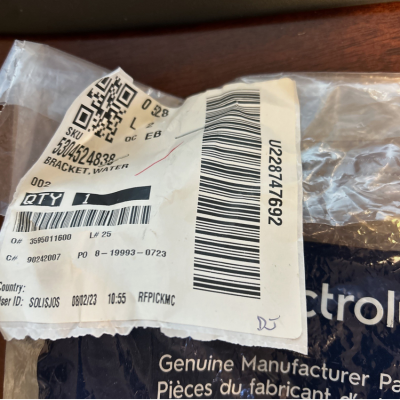 Frigidaire BRACKET,WATER FILTER